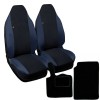 Coprisedili Smart fortwo - Seconda Serie W451 (2007-2015) - bicolore nero blu scuro